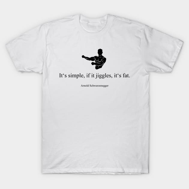 It's simple, if it jiggles, it's fat! T-Shirt by sanseffort